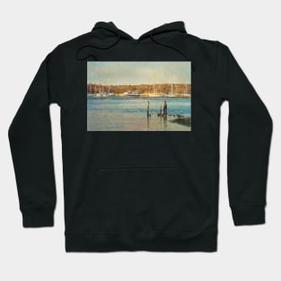 Moorings on the Beaulieu River Hoodie